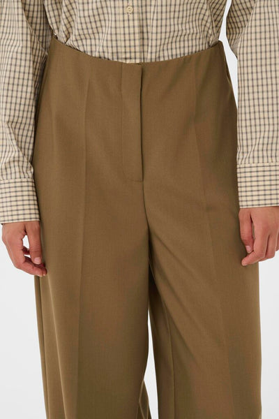 Soaked in Luxury 'Corrine' Wide Leg Trousers - Teak