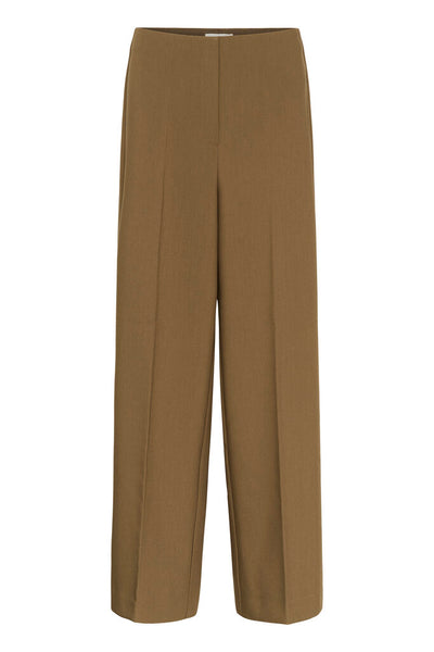 Soaked in Luxury 'Corrine' Wide Leg Trousers - Teak