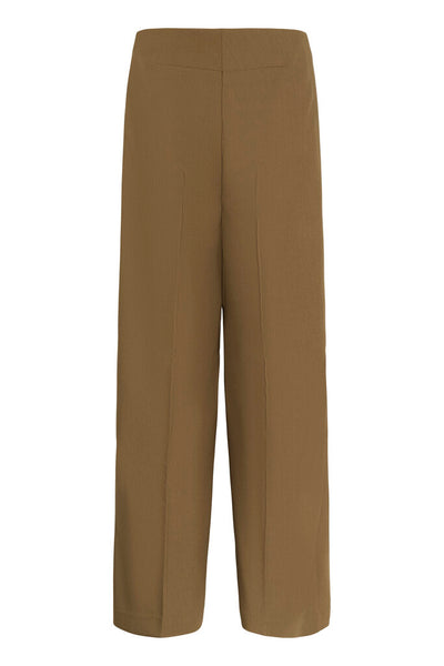 Soaked in Luxury 'Corrine' Wide Leg Trousers - Teak
