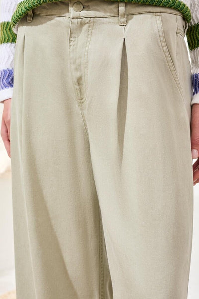 Tribal 'Brooke' Pleated Wide Leg Cuffed Trousers