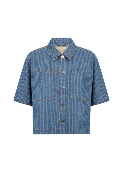 Soyaconcept 'Caisho' Blue Denim Stripe Shirt