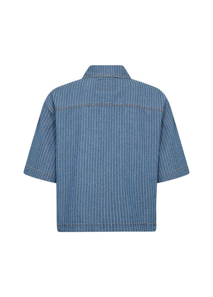 Soyaconcept 'Caisho' Blue Denim Stripe Shirt