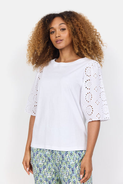 Soyaconcept 'Loraine' Eyelet Cotton Top