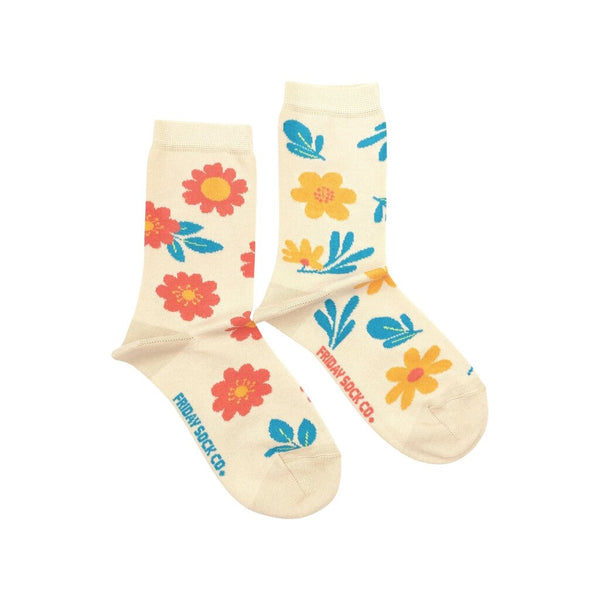 Friday Sock Co. Women's Fun Flowers Socks