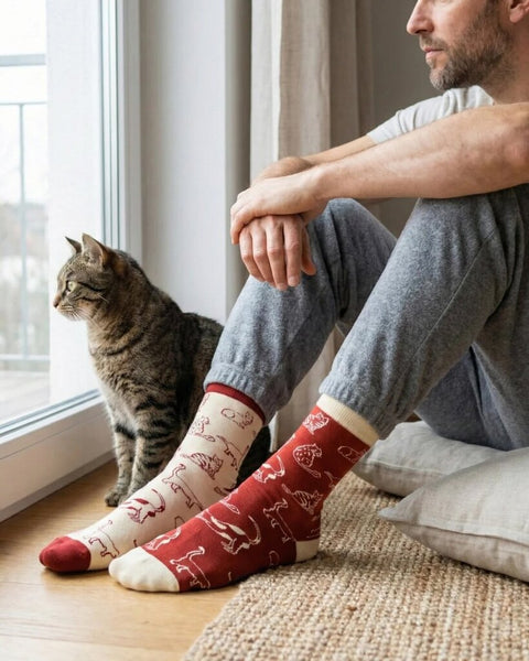 Friday Sock Co. Men's Cat This Did Good Socks