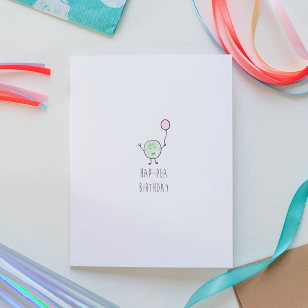 Little May Papery 'Hap-pea Birthday' Greeting Card
