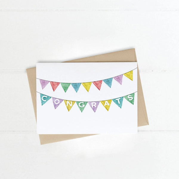 Made By A Potato Congrats Banner Greeting Card