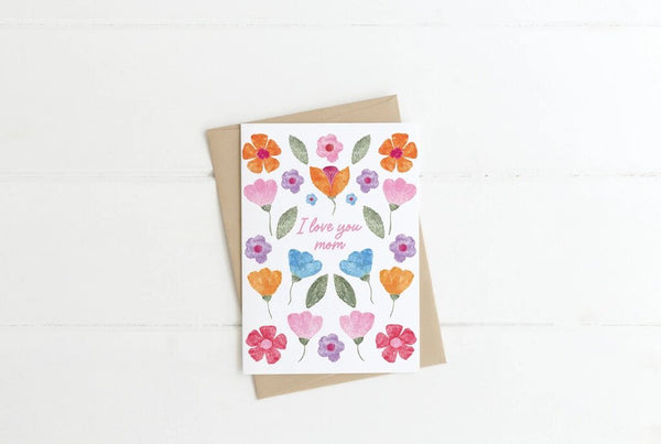 Made By A Potato 'I Love You Mom' Greeting Card