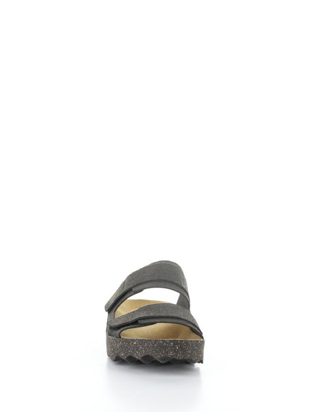 Asportuguesas 'Cleek' Bio Suede Velcro Sandal - Black