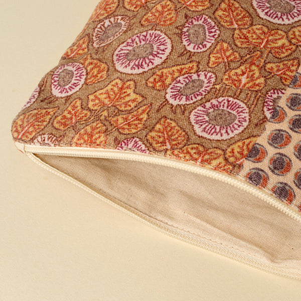 Indaba Trading 'Cleo' Patchwork Pouch - Peach