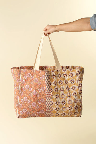 Indaba 'Cleo' Market Bag - Peach