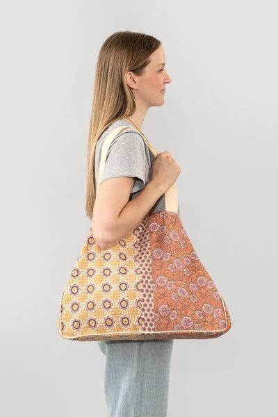 Indaba 'Cleo' Market Bag - Peach