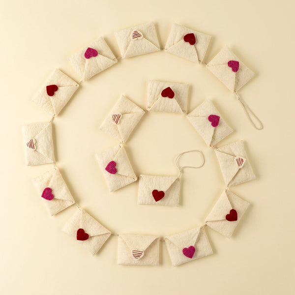 Indaba Love Letter Felt Garland