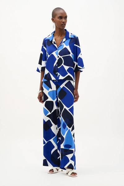 Joseph Ribkoff 262154 Geometric Print Blouse
