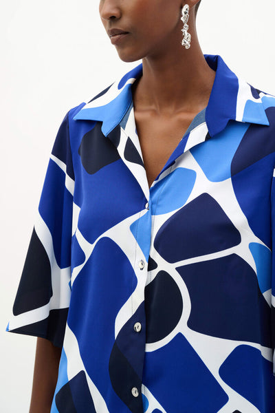 Joseph Ribkoff 262154 Geometric Print Blouse