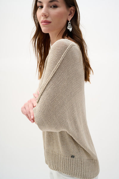 Joseph Ribkoff 262925 Relaxed V-Neck Knit Top