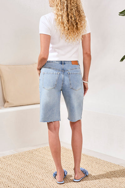 Tribal 'Brooke' Hugging Wide Denim Jorts