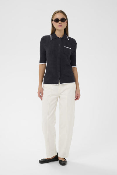 Soaked in Luxury 'Spina' Knit Polo Top
