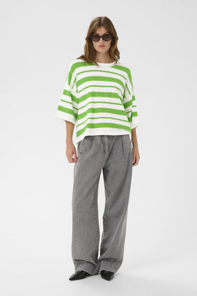 Soaked in Luxury 'Spina' Striped Boxy Pullover