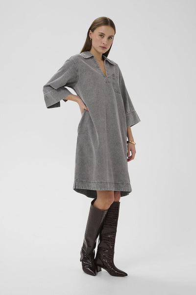 Soaked in Luxury 'Ninnia Annabeth' Denim Collared Dress