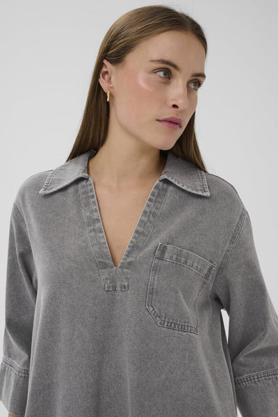 Soaked in Luxury 'Ninnia Annabeth' Denim Collared Dress