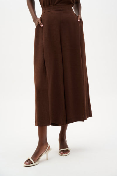 Joseph Ribkoff 262196 Woven Gauze Pleated Culottes