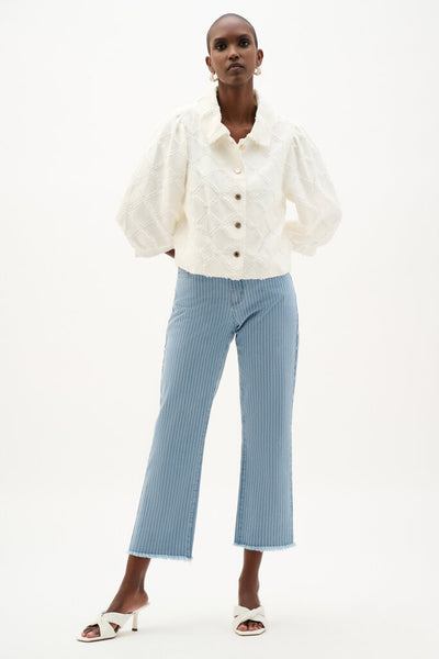 Joseph Ribkoff 262919 Cotton Twill Balloon Sleeve Jacket