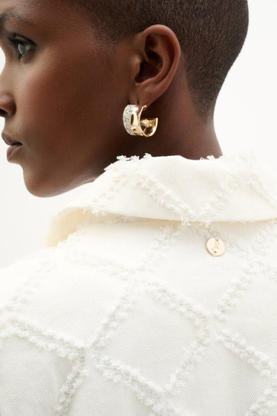 Joseph Ribkoff 262919 Cotton Twill Balloon Sleeve Jacket