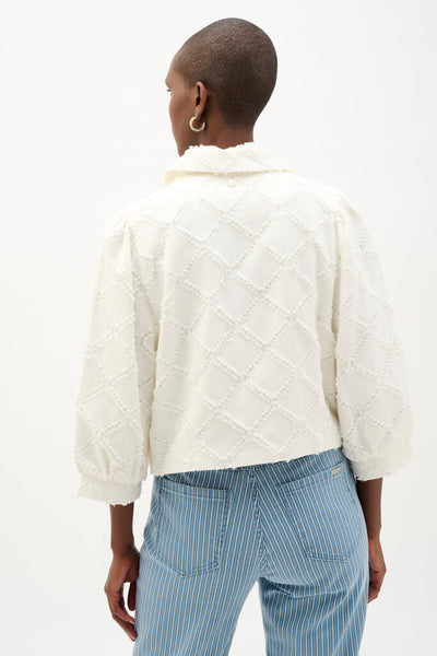 Joseph Ribkoff 262919 Cotton Twill Balloon Sleeve Jacket