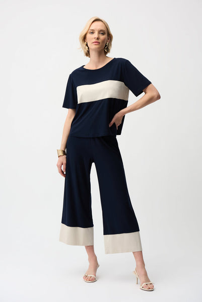 Joseph Ribkoff 261080 Colour Block Boxy Top