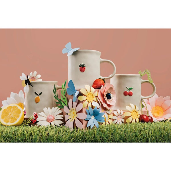 Danica Cherry Embossed Mug