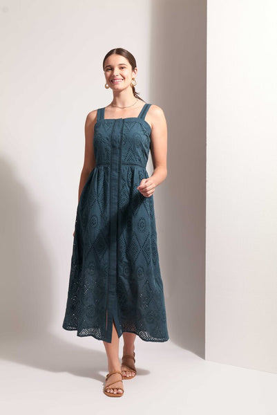 FOIL 'Sweet Stitch' Eyelet Lace Dress