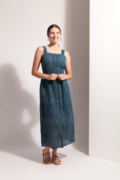 FOIL 'Sweet Stitch' Eyelet Lace Dress