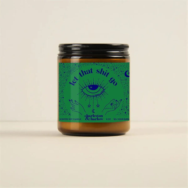 Charleston & Harlow 'Let That Shit Go' Lemon Lime Sugarcane Candle