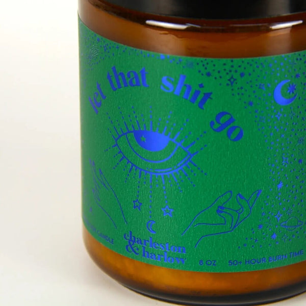 Charleston & Harlow 'Let That Shit Go' Lemon Lime Sugarcane Candle