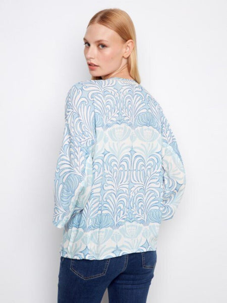 Charlie B Ibiza Print Viscose Blouse