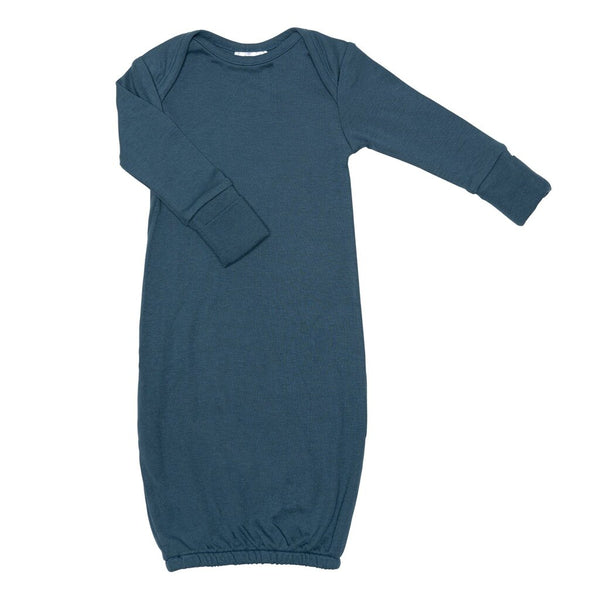 Perlimpinpin Bamboo Baby Sleep Gown - Denim