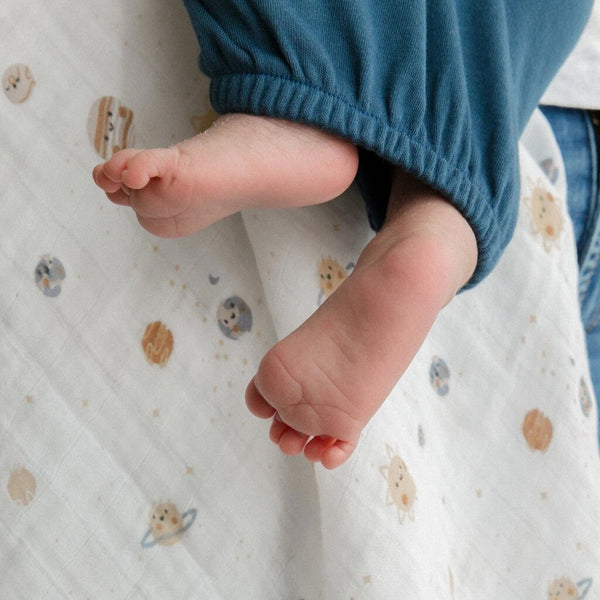 Perlimpinpin Bamboo Baby Sleep Gown - Denim