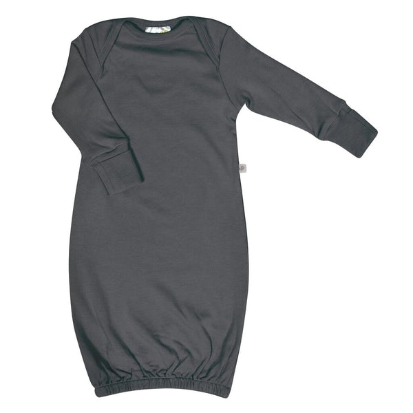 Perlimpinpin Bamboo Baby Sleep Gown - Charcoal