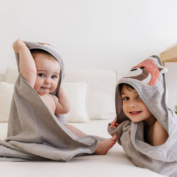 Perlimpinpin Baby Hooded Towel - Red Panda