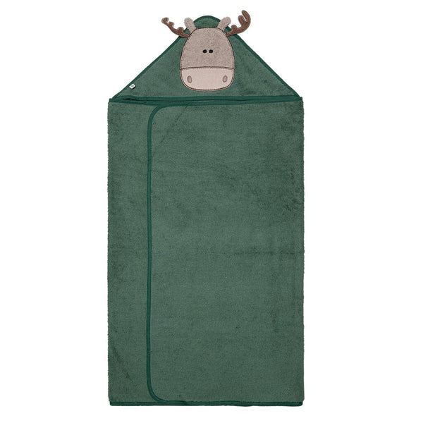 Perlimpinpin Toddler Hooded Towel - Moose