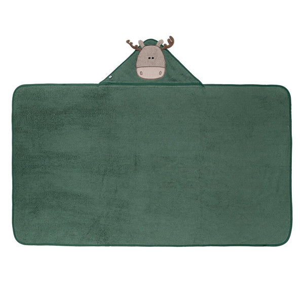 Perlimpinpin Toddler Hooded Towel - Moose