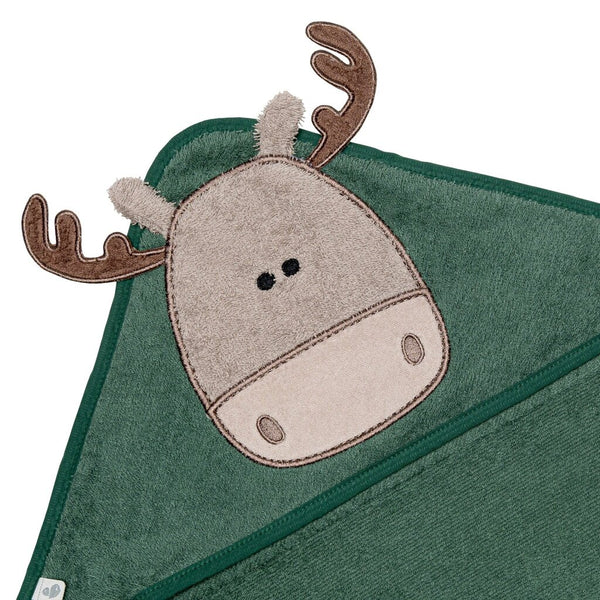 Perlimpinpin Toddler Hooded Towel - Moose