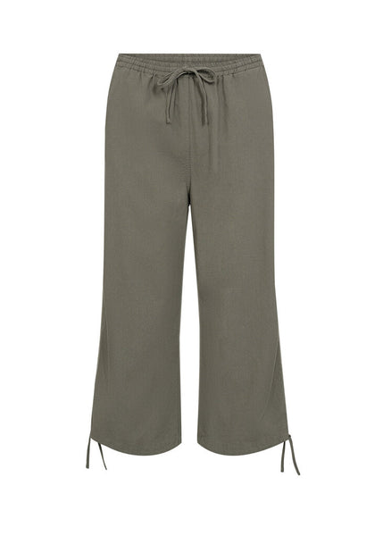 Soyaconcept 'Cissie' Cropped Pant with Tie Strings - Misty