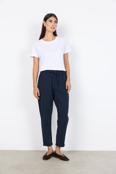 Soyaconcept 'Cissie' Cotton Pants - Navy