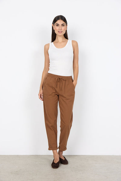 Soyaconcept 'Cissie' Cotton Pants - Toffee