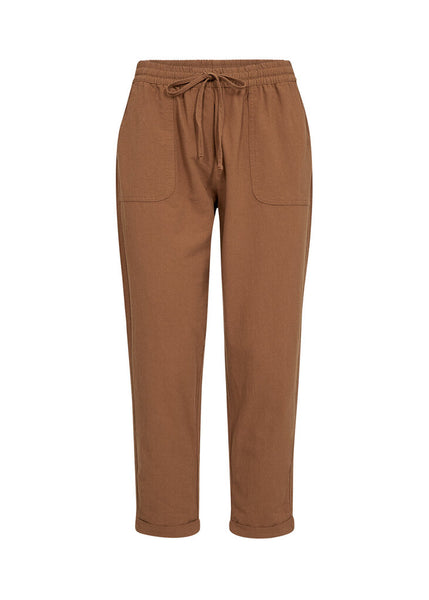 Soyaconcept 'Cissie' Cotton Pants - Toffee