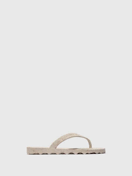 Asportuguesas 'Earth' Rubber Flip Flops - Natural