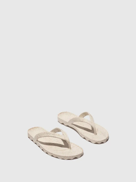 Asportuguesas 'Earth' Rubber Flip Flops - Natural