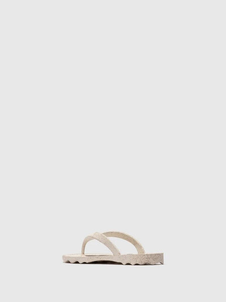 Asportuguesas 'Earth' Rubber Flip Flops - Natural
